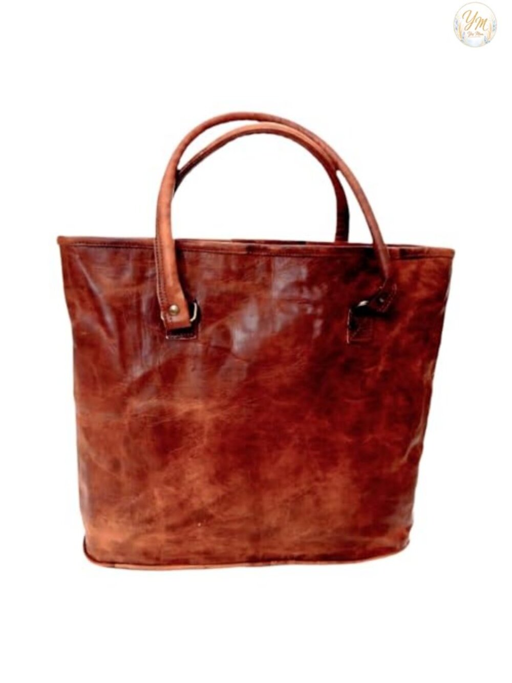 Handmade Genuine Leather Tote Shoulder Bag Women Purse Work